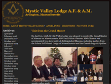 Tablet Screenshot of mysticvalleylodge.org